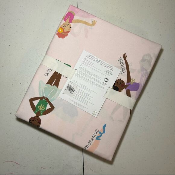 Pottery Barn Ballet Duvet Cover Ballerina Design Kids Girls Bedding Twin NWT - Picture 3 of 4